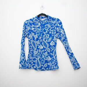 EUC! Boden Blue and White Swim Coverup with Long Sleeves